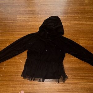 Black long sleeve top